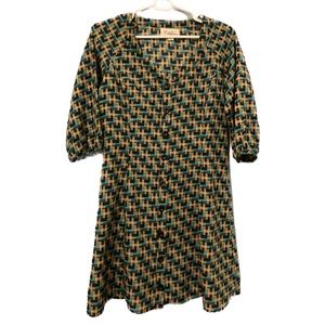 Forever 21 70s retro button up dress